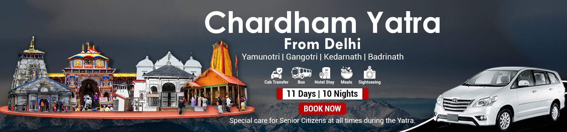 Chardham yatra from delhi by car