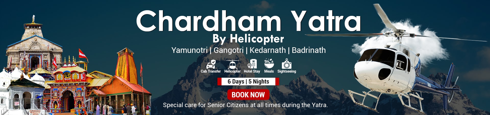 Chardham yatra by helicopter - 6 Day